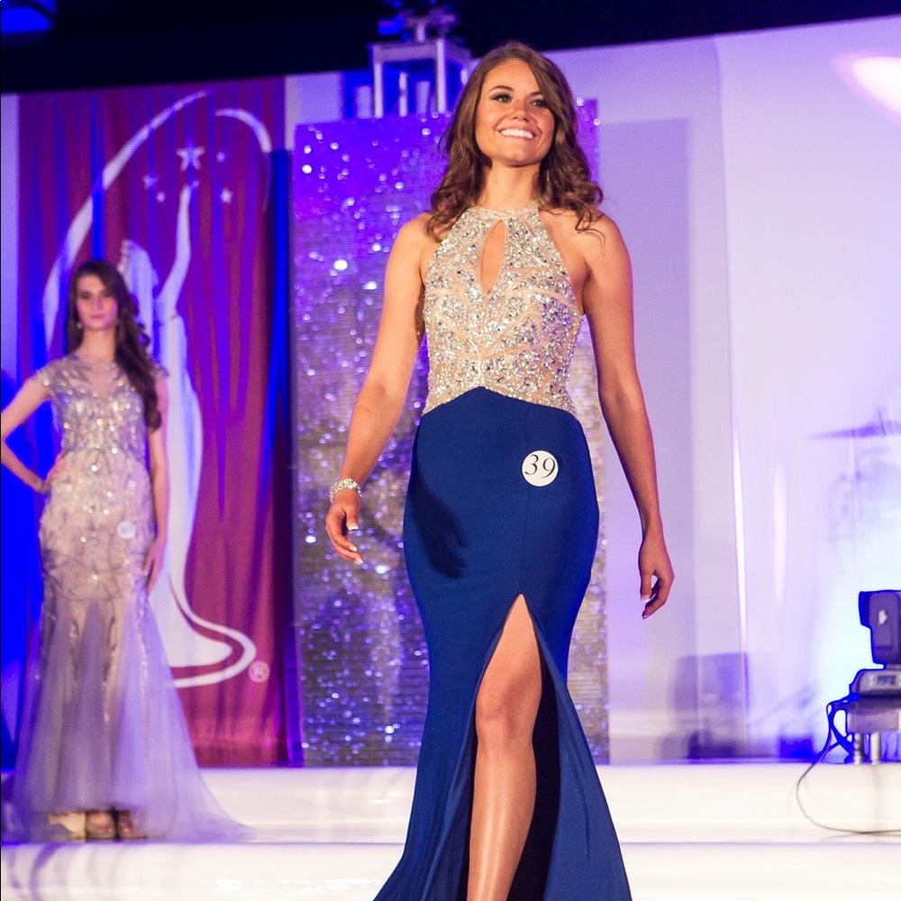 ✨PAGEANT or PROM✨formal gown, royal blue, small